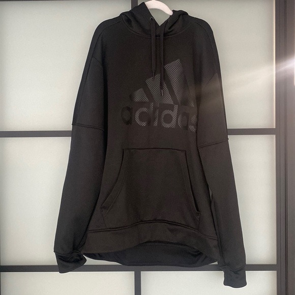 Black Adidas hooded sweatshirt - Picture 1 of 2